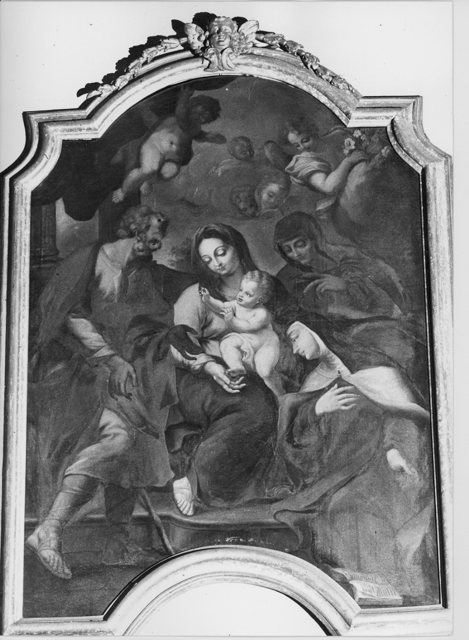 Madonna con Bambino e Santi (dipinto, opera isolata) - ambito lombardo (fine sec. XVII)