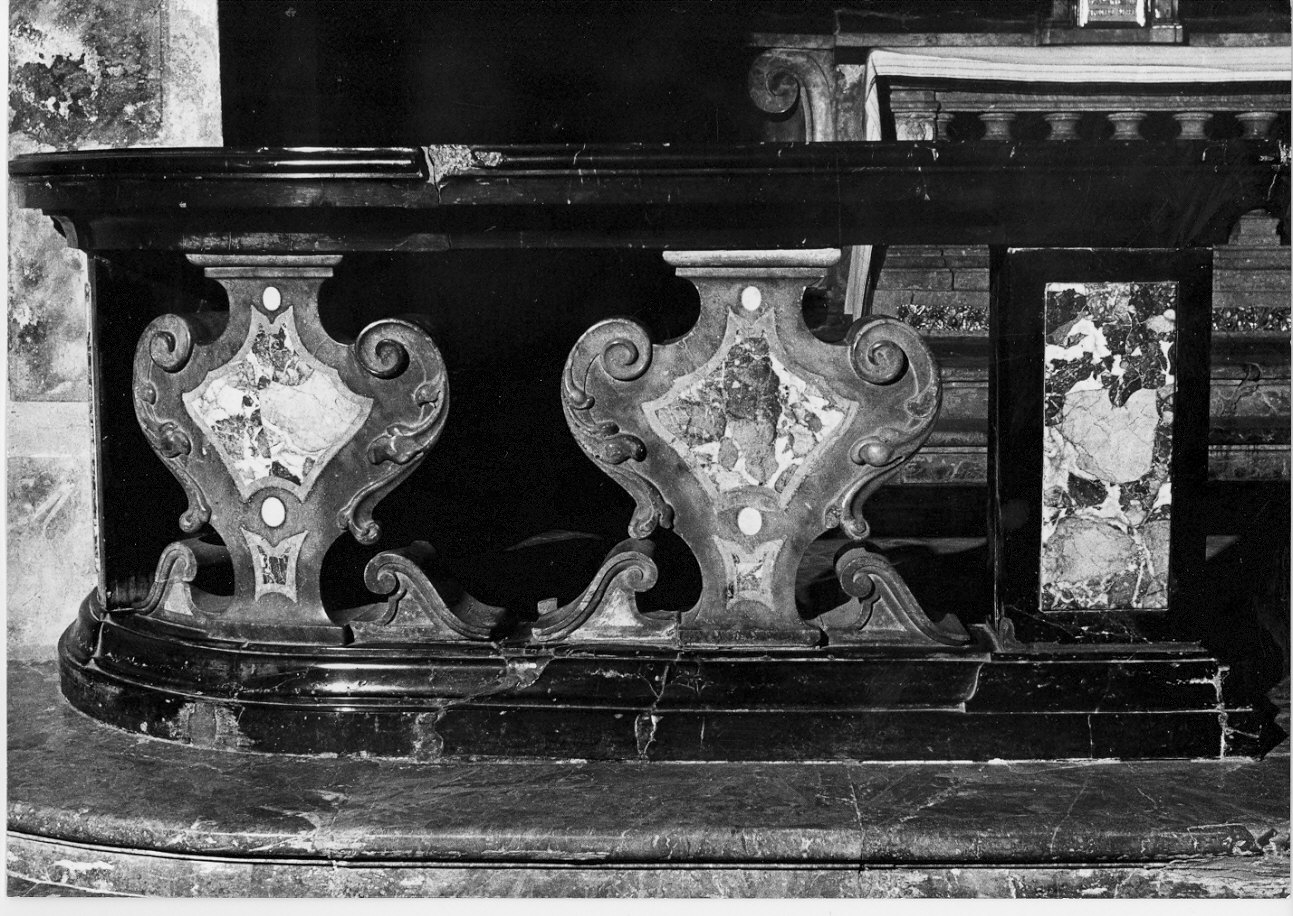 balaustrata, opera isolata - bottega lombarda (seconda metà sec. XVIII)