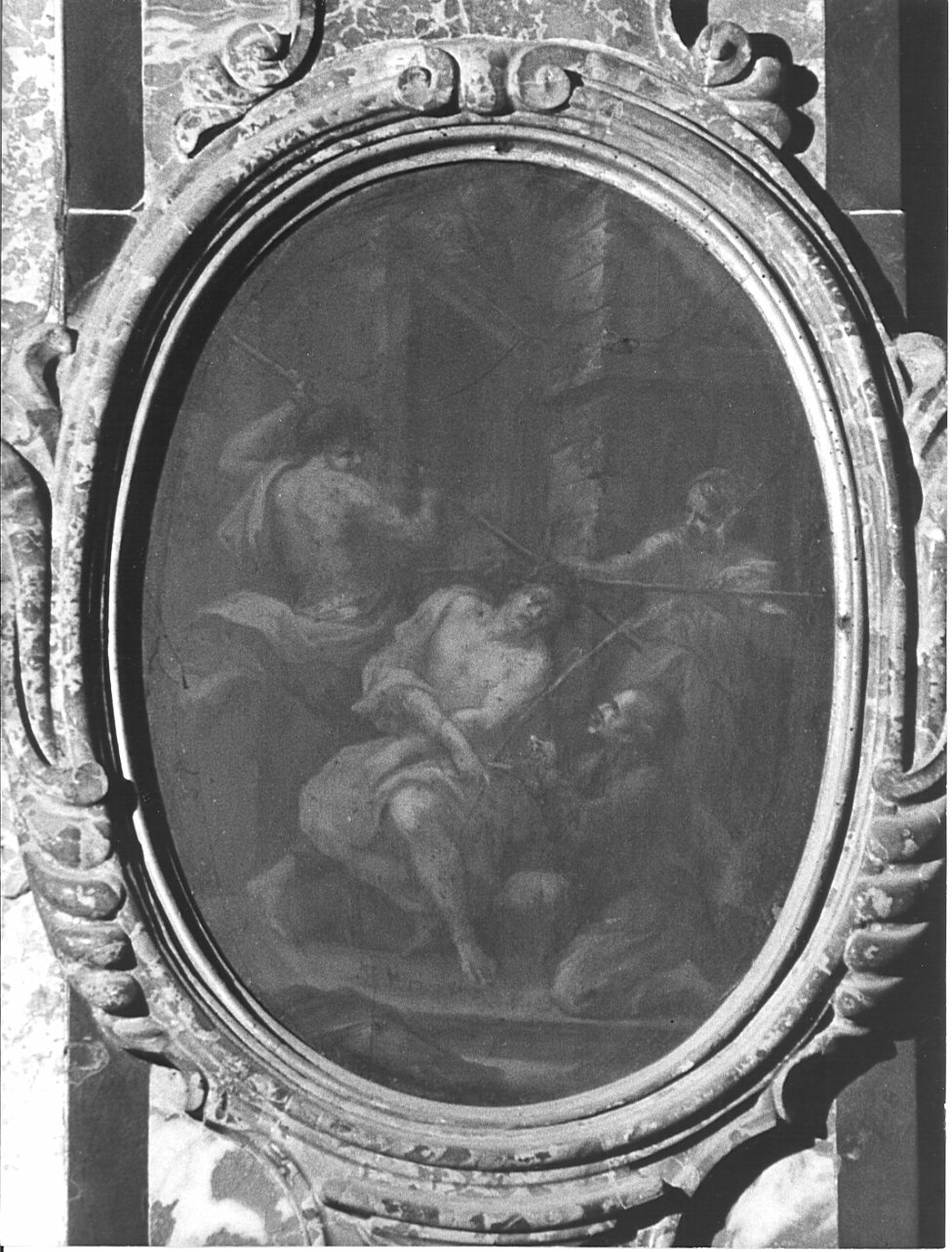 incoronazione di spine (dipinto, elemento d'insieme) - ambito lombardo (sec. XVIII)