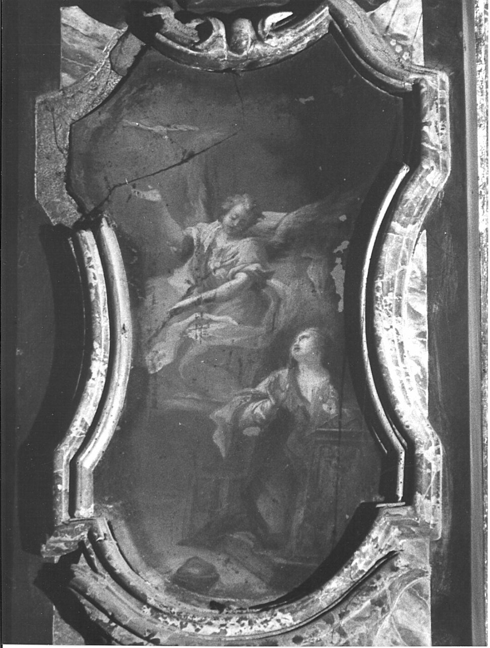 Annunciazione (dipinto, elemento d'insieme) - ambito lombardo (sec. XVIII)
