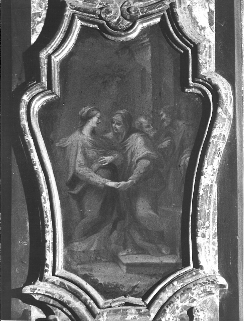 visitazione (dipinto, elemento d'insieme) - ambito lombardo (sec. XVIII)