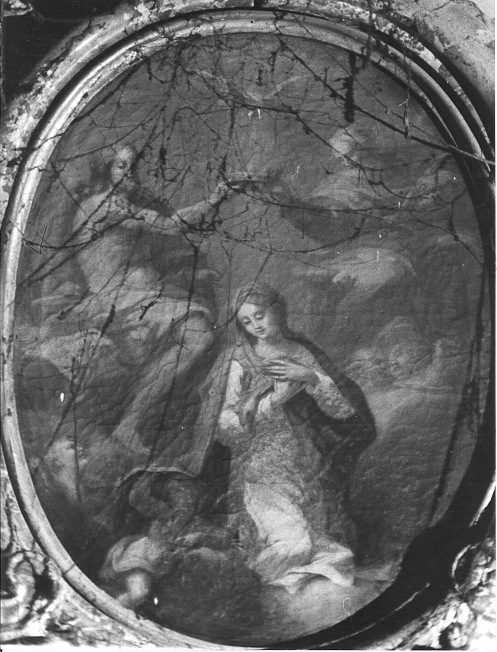 incoronazione di Maria Vergine (dipinto, elemento d'insieme) - ambito lombardo (sec. XVIII)