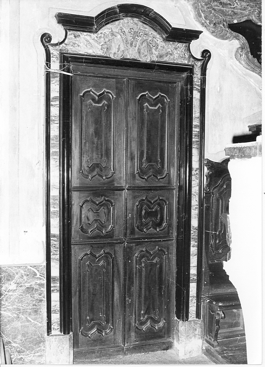 porta - a due battenti, serie - bottega lombarda (sec. XVIII)