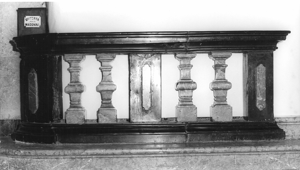 balaustrata, opera isolata - bottega lombarda (secc. XVIII/ XIX)