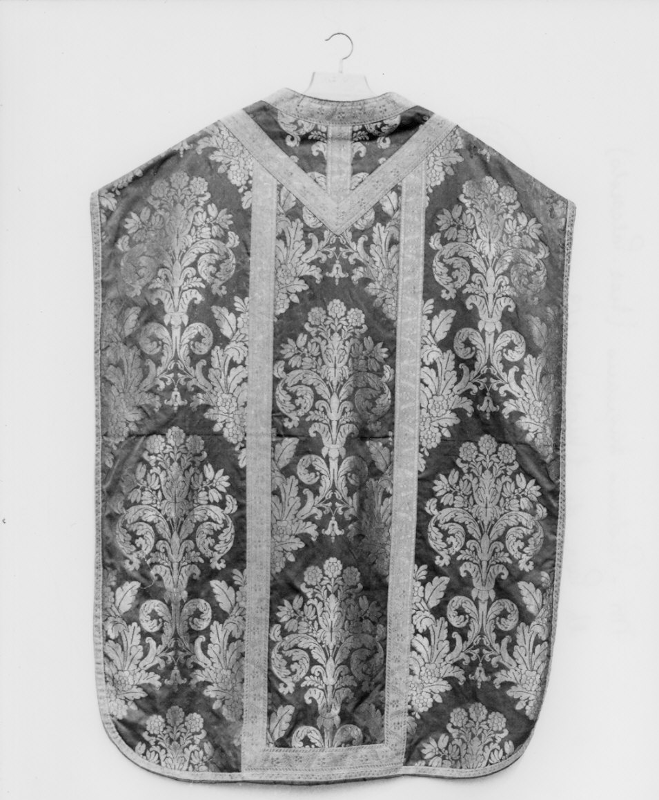 paramento liturgico, insieme - manifattura lombarda (secc. XIX/ XX)