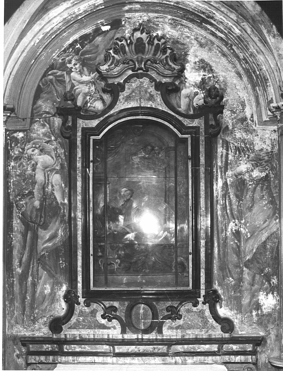 angeli reggicortina (decorazione pittorica, opera isolata) - ambito lombardo (sec. XIX)