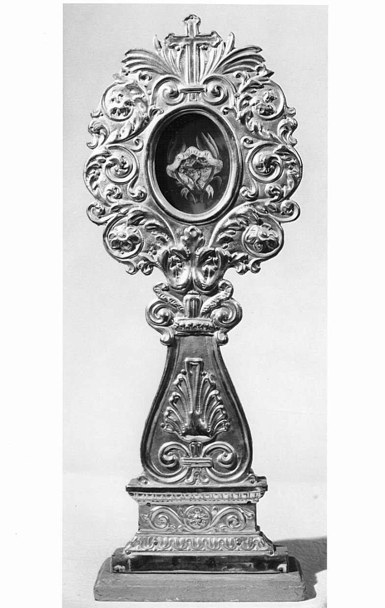 reliquiario - a ostensorio, serie - bottega lombarda (sec. XIX)