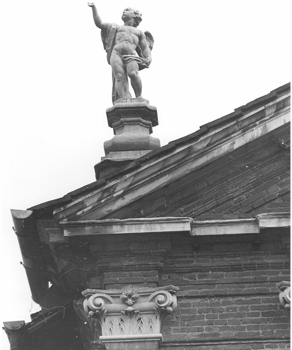 angelo (statua, pendant) - bottega lombarda (secondo quarto sec. XVIII)