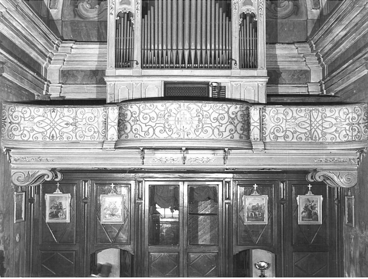 tribuna d'organo, opera isolata - bottega lombarda (ultimo quarto sec. XIX)