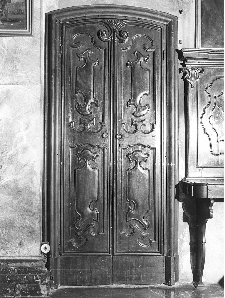 porta - a due battenti, opera isolata - bottega lombarda (sec. XVIII)