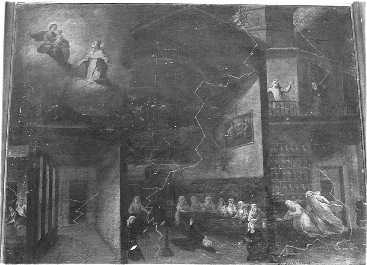 miracolo della Madonna (ex voto, opera isolata) - ambito lombardo (sec. XVIII)