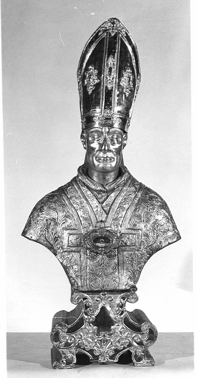 San Carlo Borromeo (reliquiario - a busto, opera isolata) - bottega lombarda (sec. XIX)