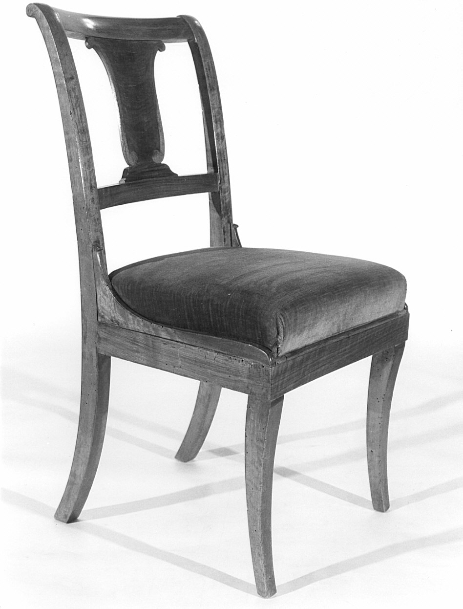 sedia, serie - bottega lombarda (fine/inizio secc. XVIII/ XIX)