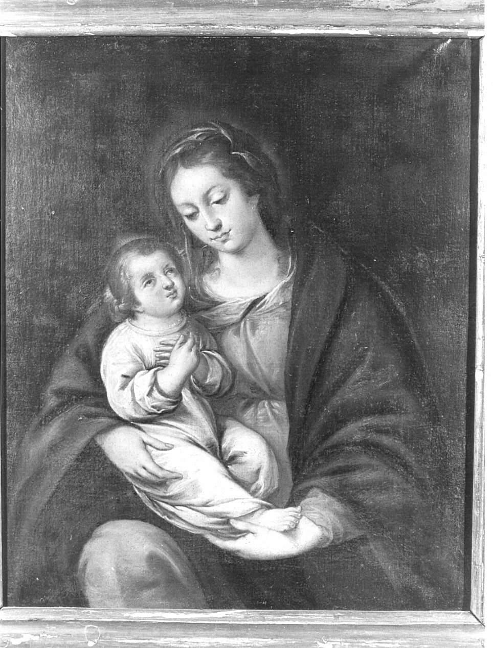 Madonna con Bambino (dipinto, opera isolata) - ambito lombardo (sec. XVII)