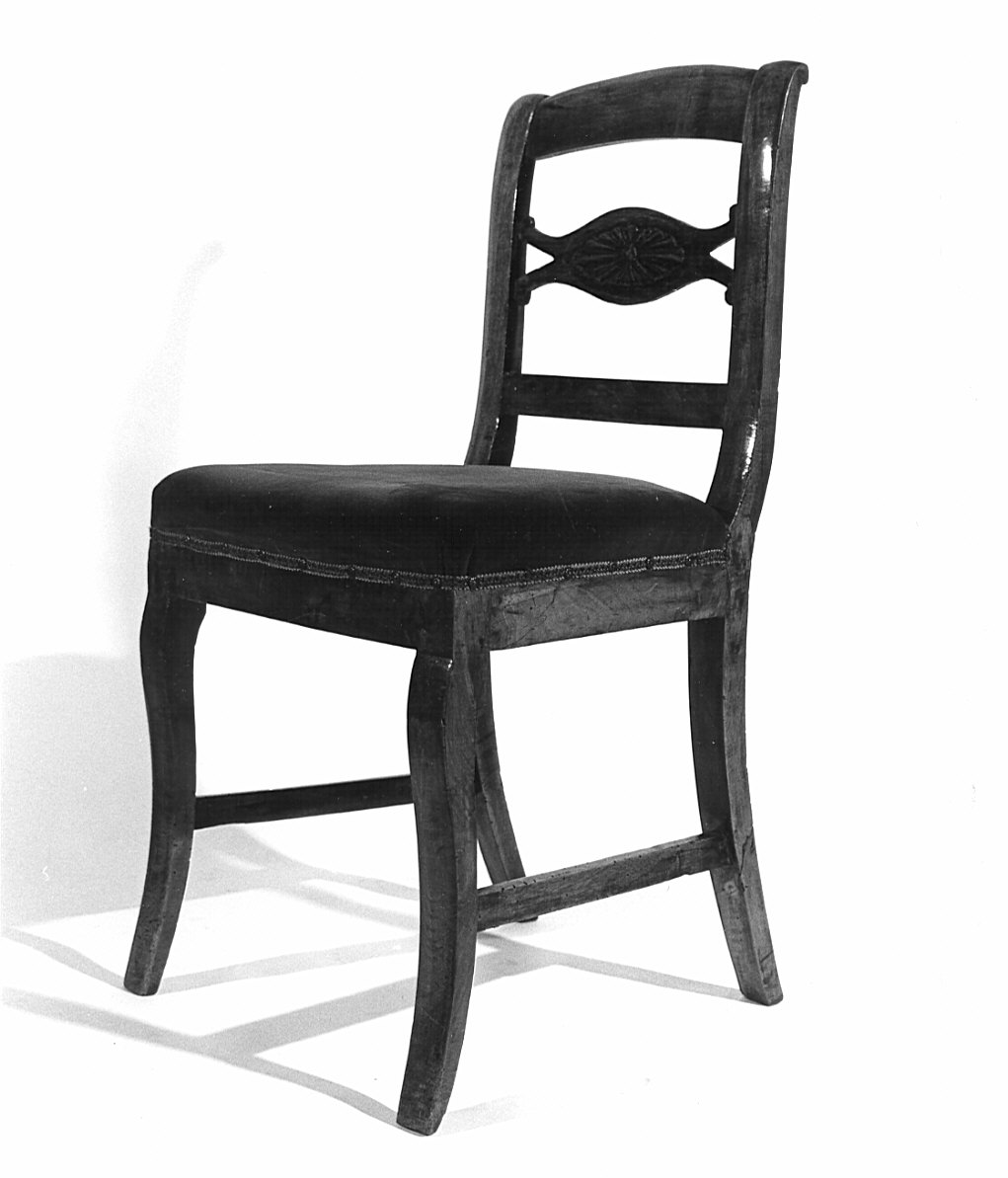 sedia, coppia - bottega lombarda (metà sec. XIX)