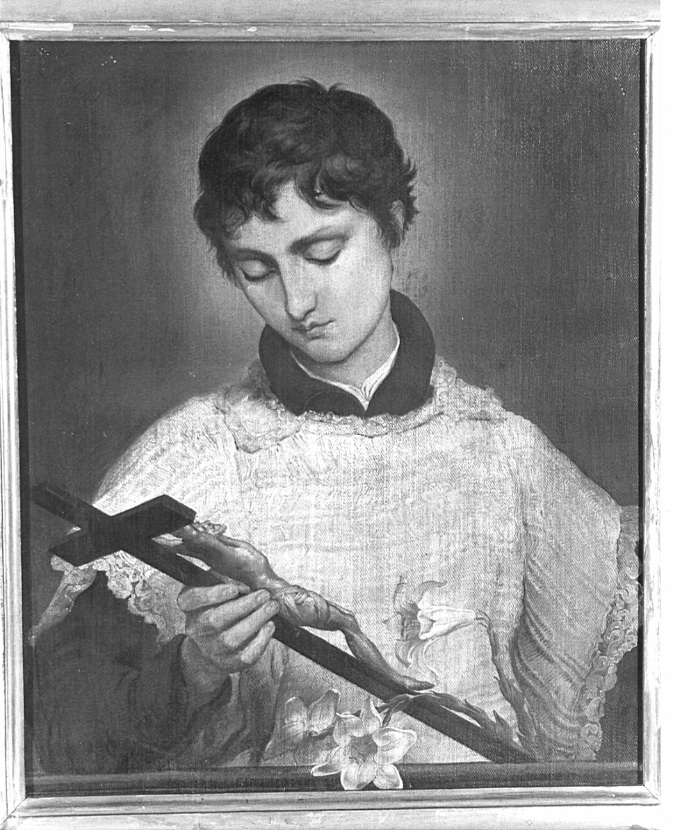 San Luigi Gonzaga (dipinto, opera isolata) - ambito lombardo (sec. XIX)