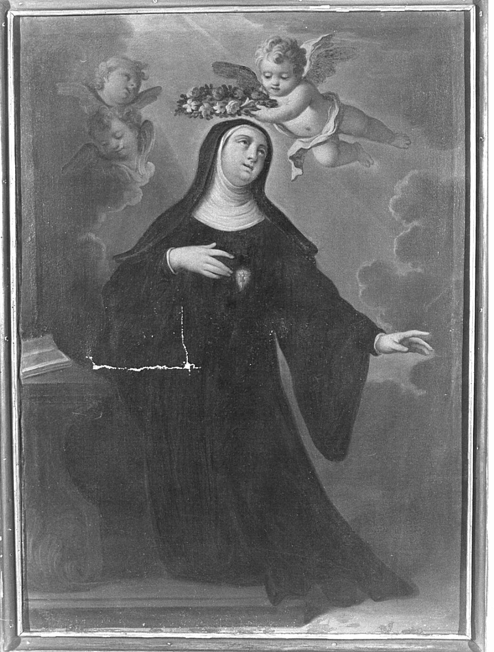 Santa Gertrude la Grande (dipinto, opera isolata) - ambito lombardo (sec. XVII)