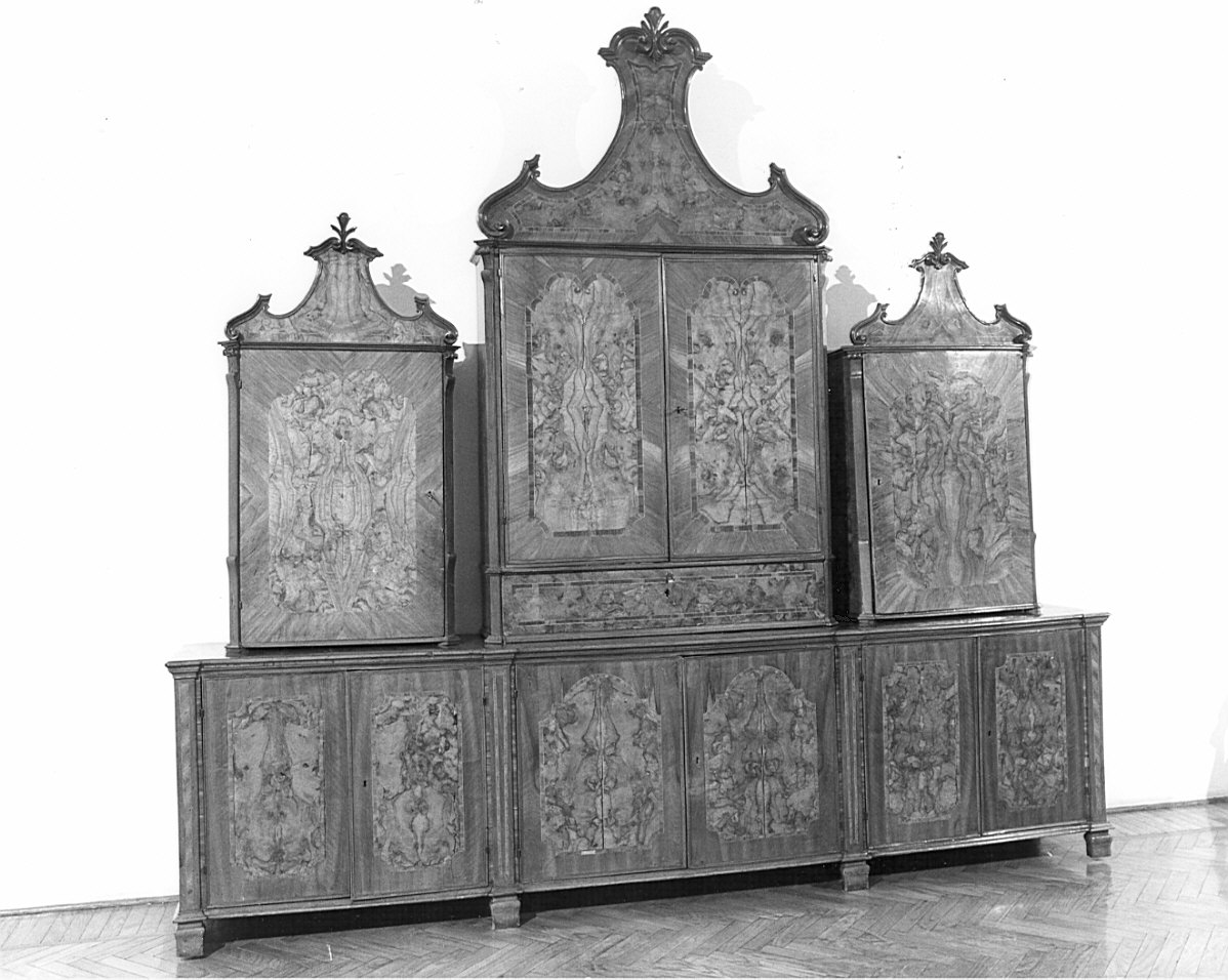 credenza, opera isolata - bottega lombarda (seconda metà sec. XIX)