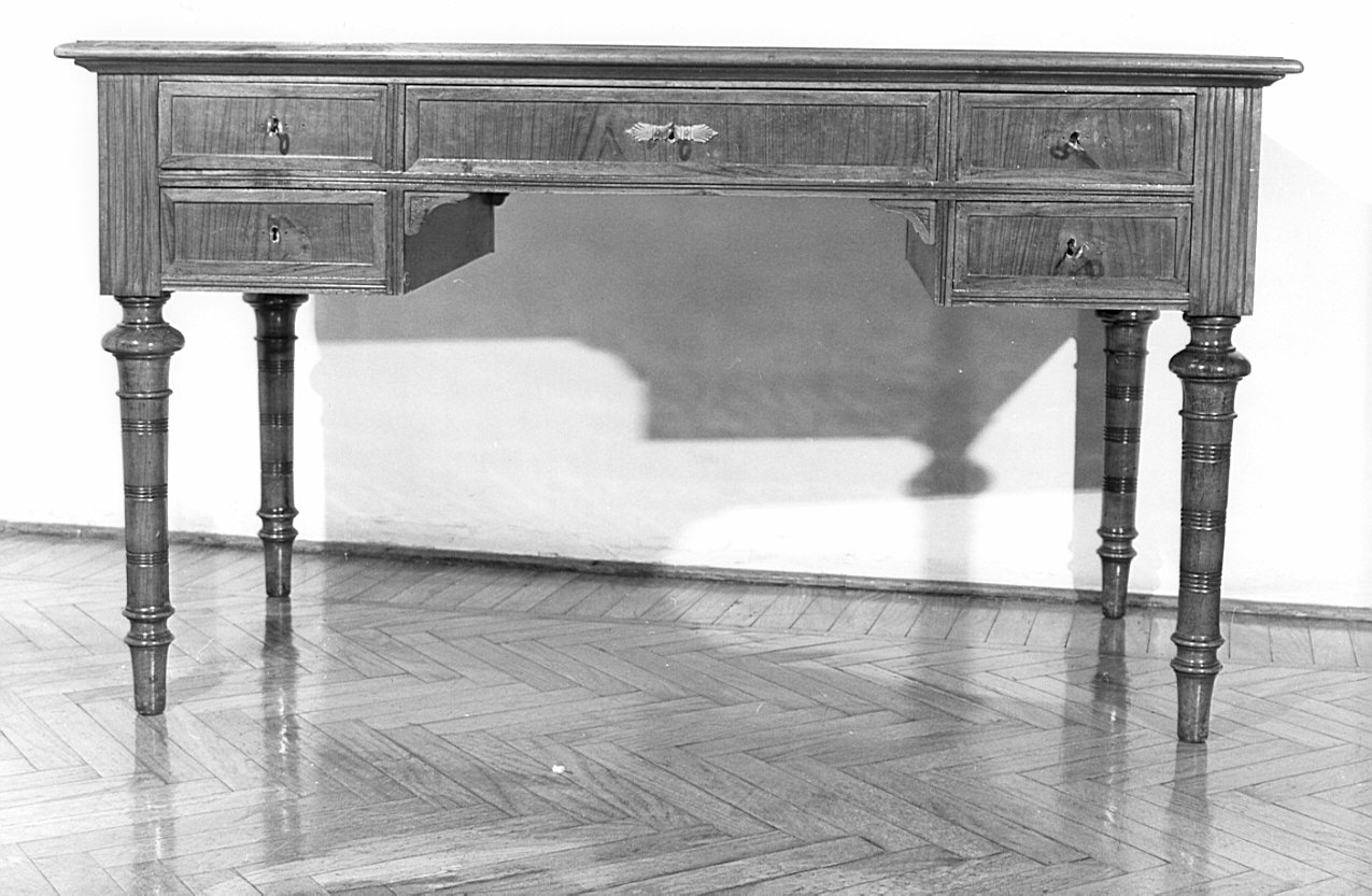 scrittoio, opera isolata - bottega lombarda (seconda metà sec. XIX)