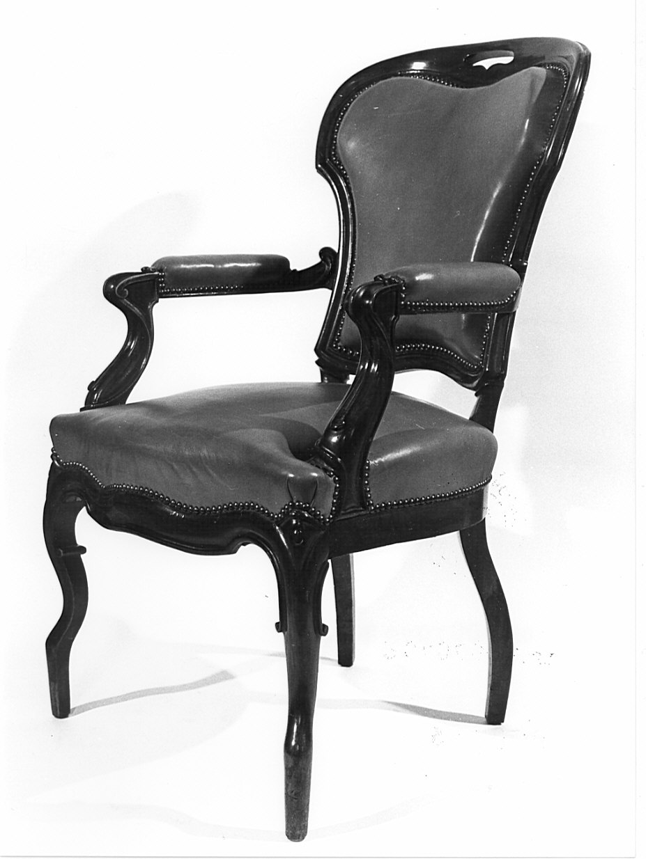 poltroncina, opera isolata - bottega lombarda (sec. XIX)