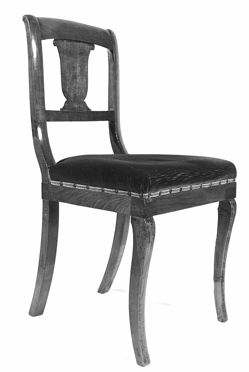 sedia, serie - bottega lombarda (fine/inizio secc. XVIII/ XIX)