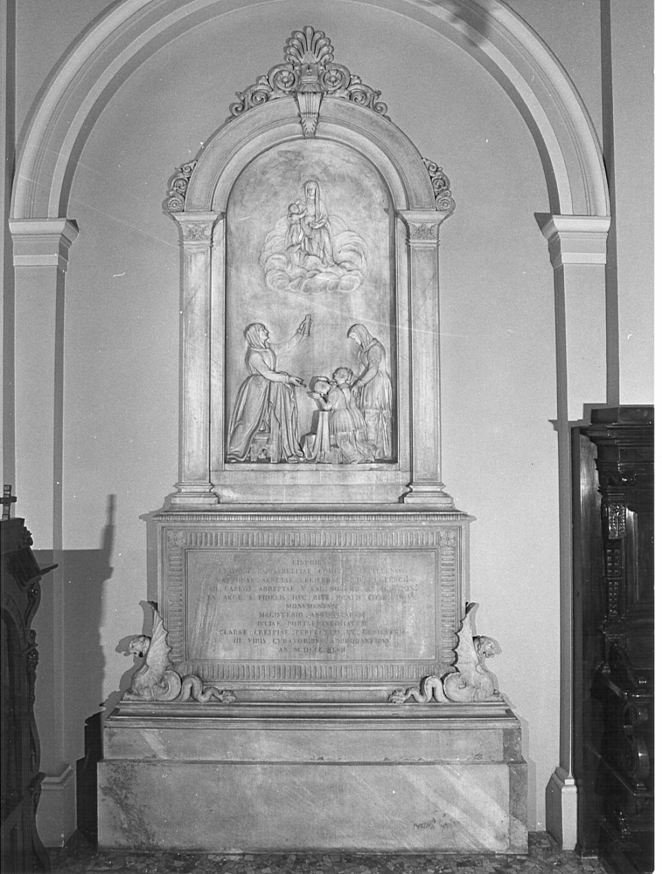 monumento funebre, complesso decorativo di Fraccaroli Innocenzo (sec. XIX)
