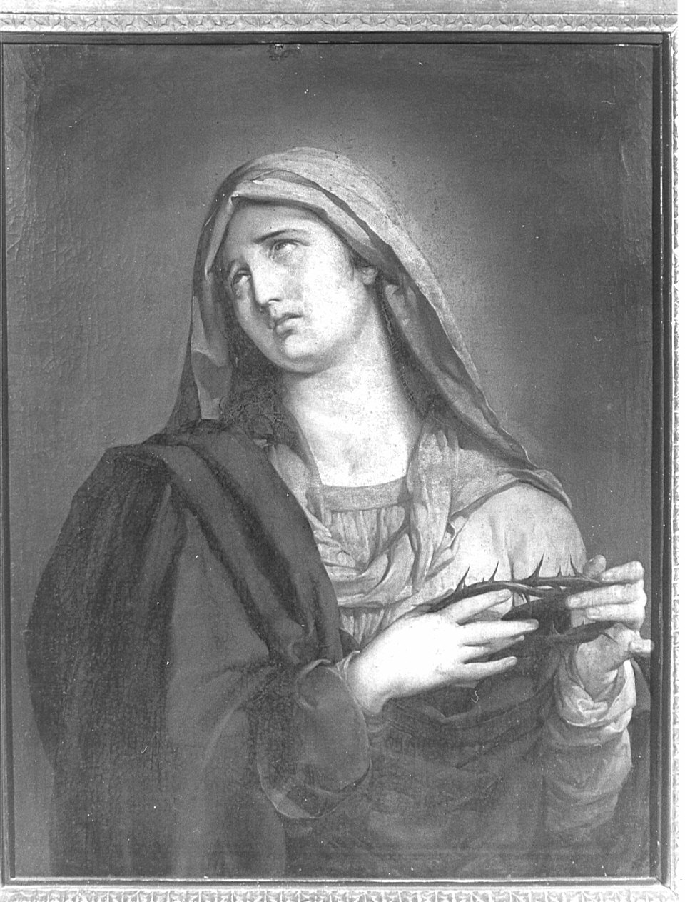 Madonna Addolorata (dipinto, opera isolata) - ambito lombardo (sec. XIX)