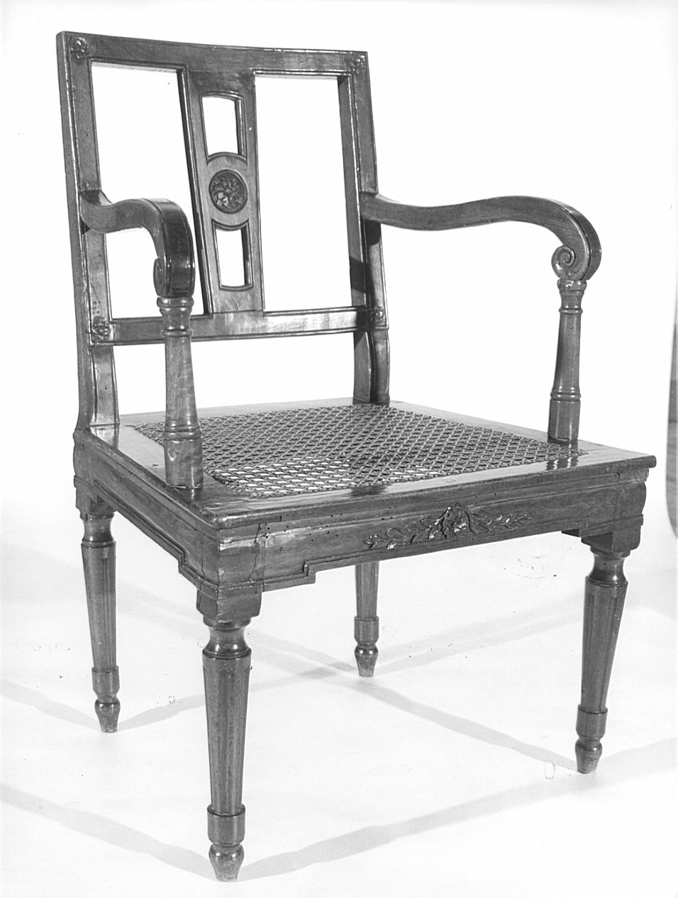 poltrona, opera isolata - bottega lombarda (prima metà sec. XIX)