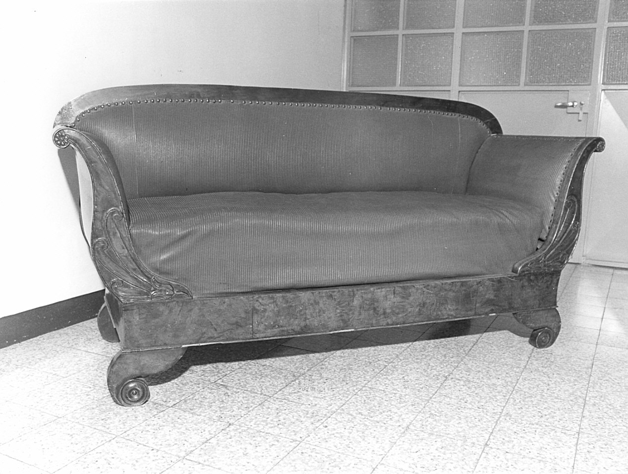 divano, opera isolata - bottega lombarda (fine sec. XIX)