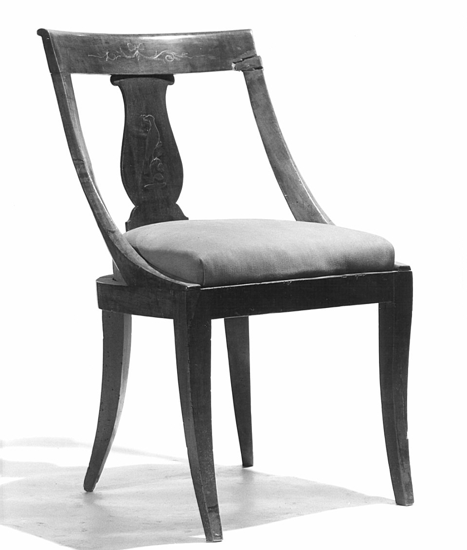 poltroncina, opera isolata - bottega lombarda (inizio sec. XIX)