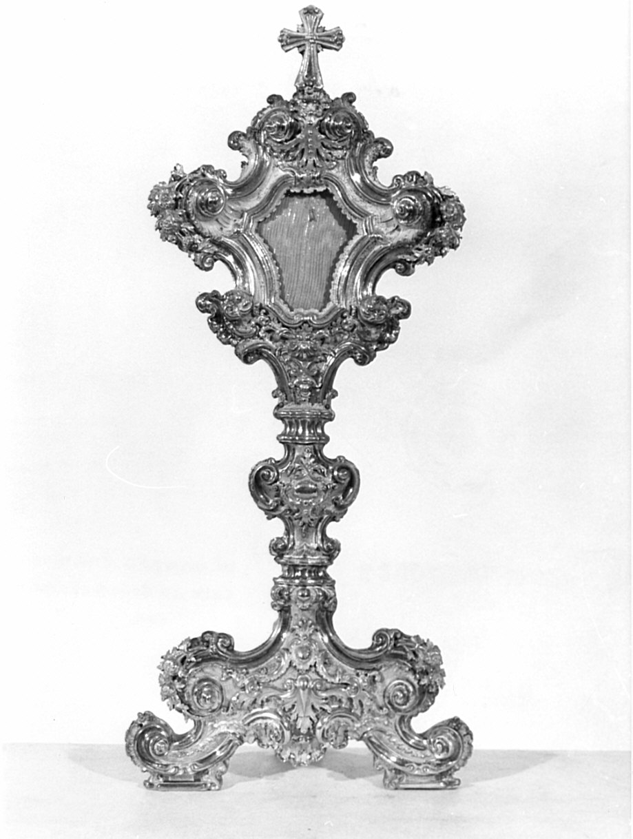 reliquiario - a ostensorio, opera isolata - bottega lombarda (fine sec. XVIII)