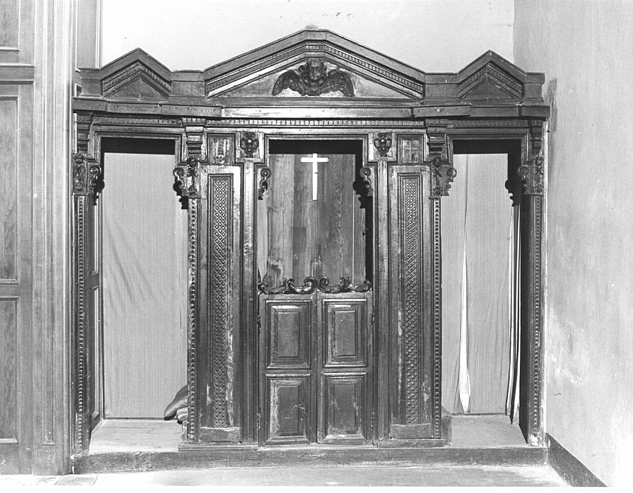 confessionale, opera isolata - bottega lombarda (sec. XVII)