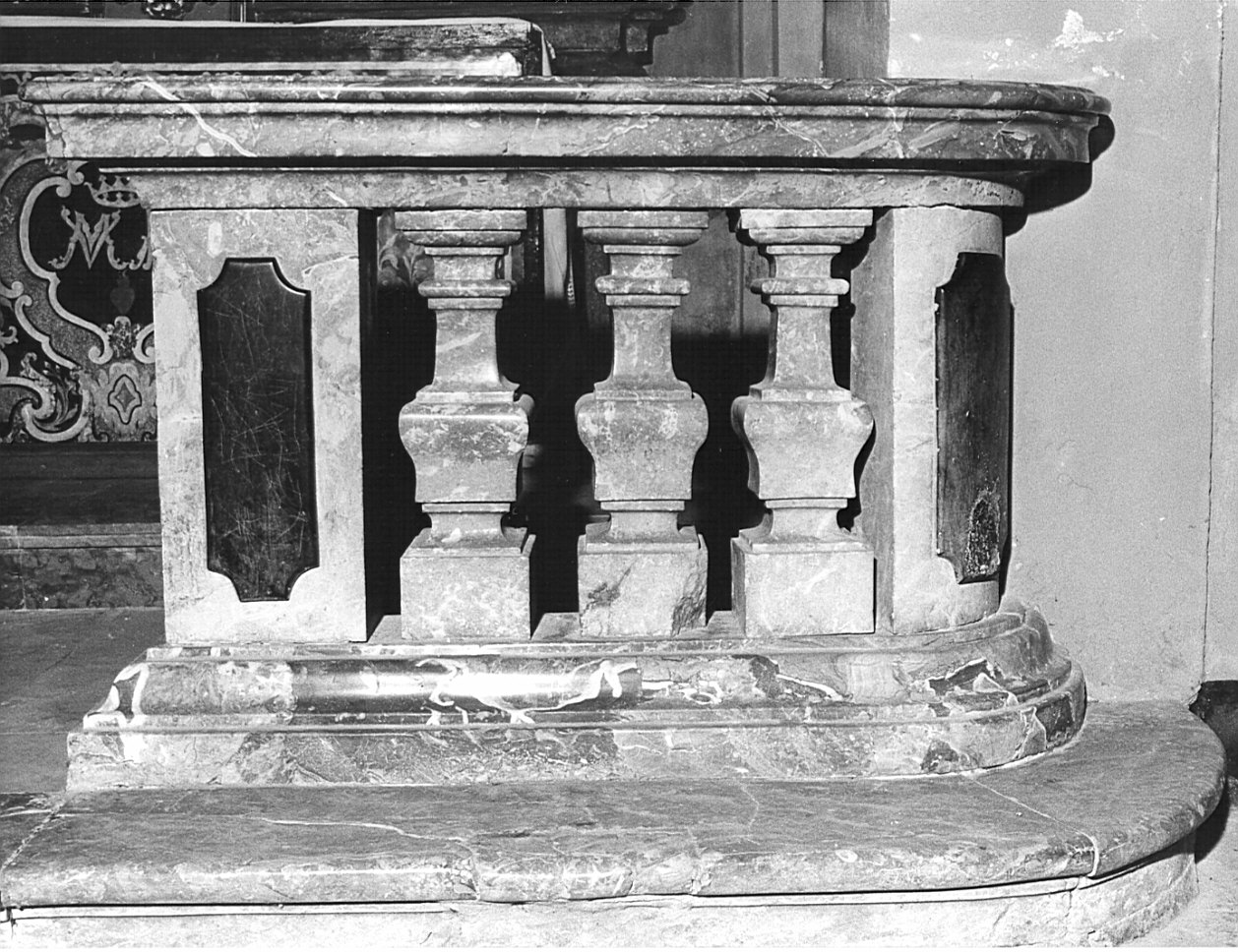 balaustrata, opera isolata - bottega lombarda (metà sec. XVII)