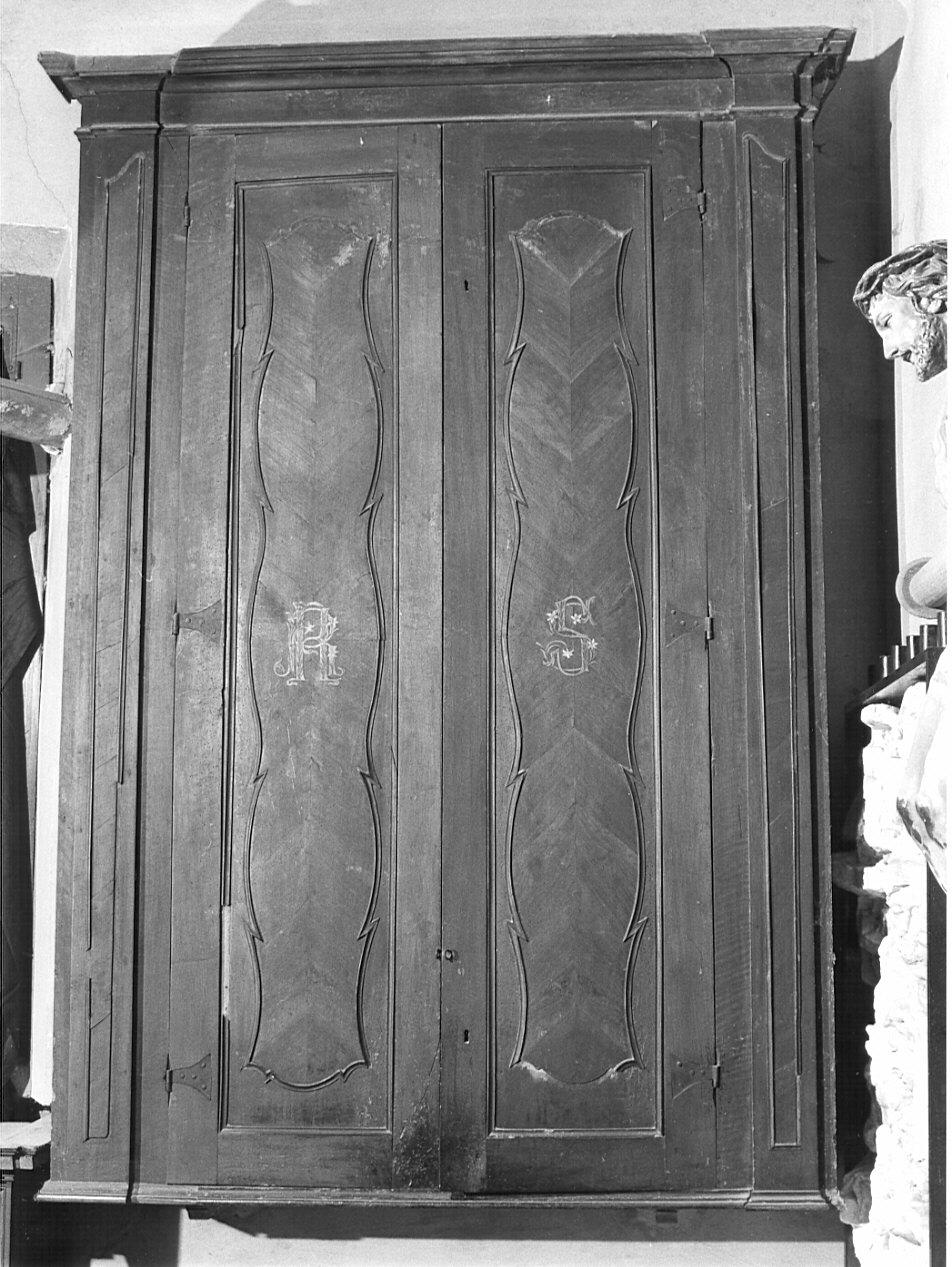 armadio da sacrestia, opera isolata - bottega lombarda (sec. XVIII)