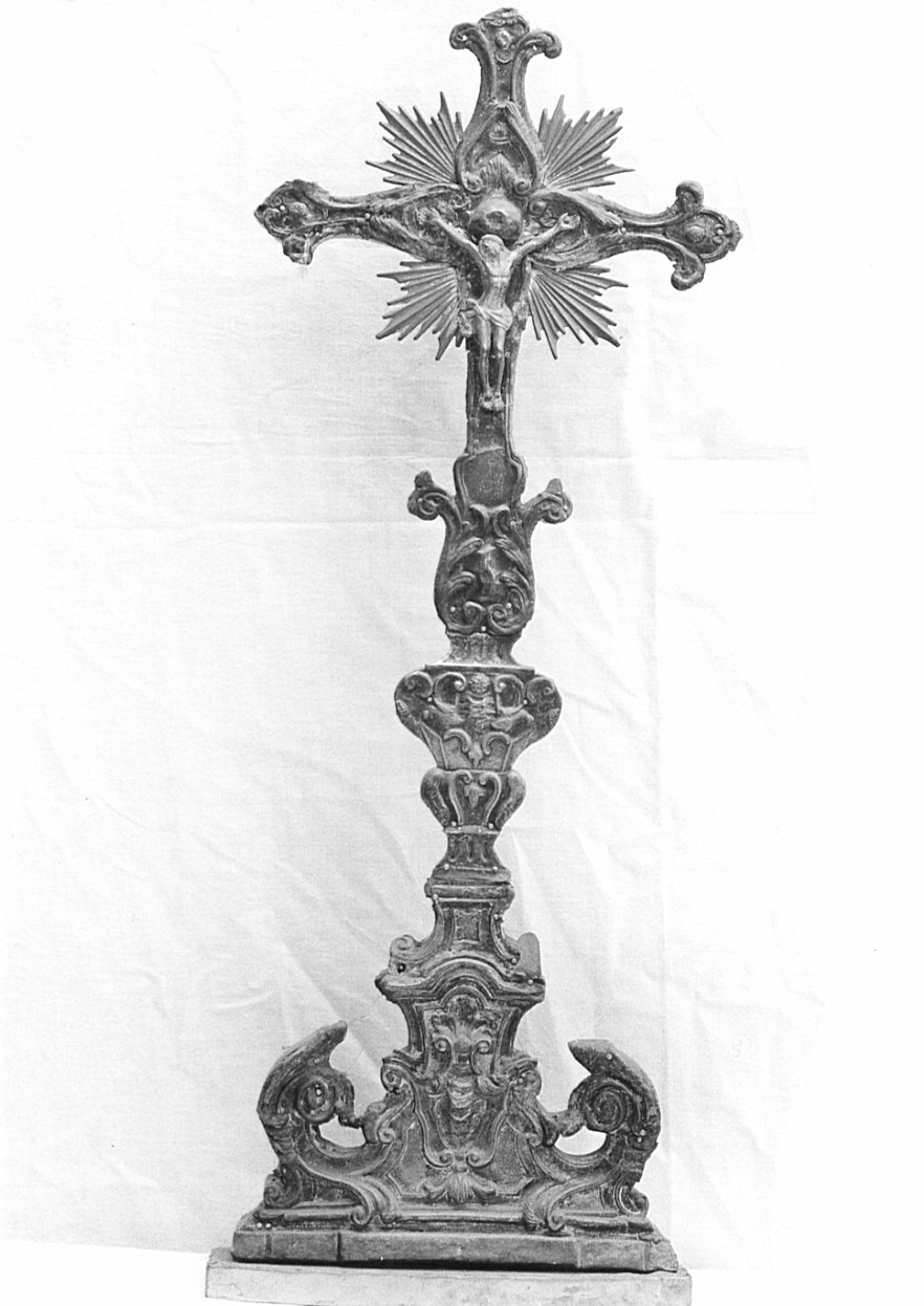 croce d'altare, opera isolata - bottega lombarda (sec. XVIII)