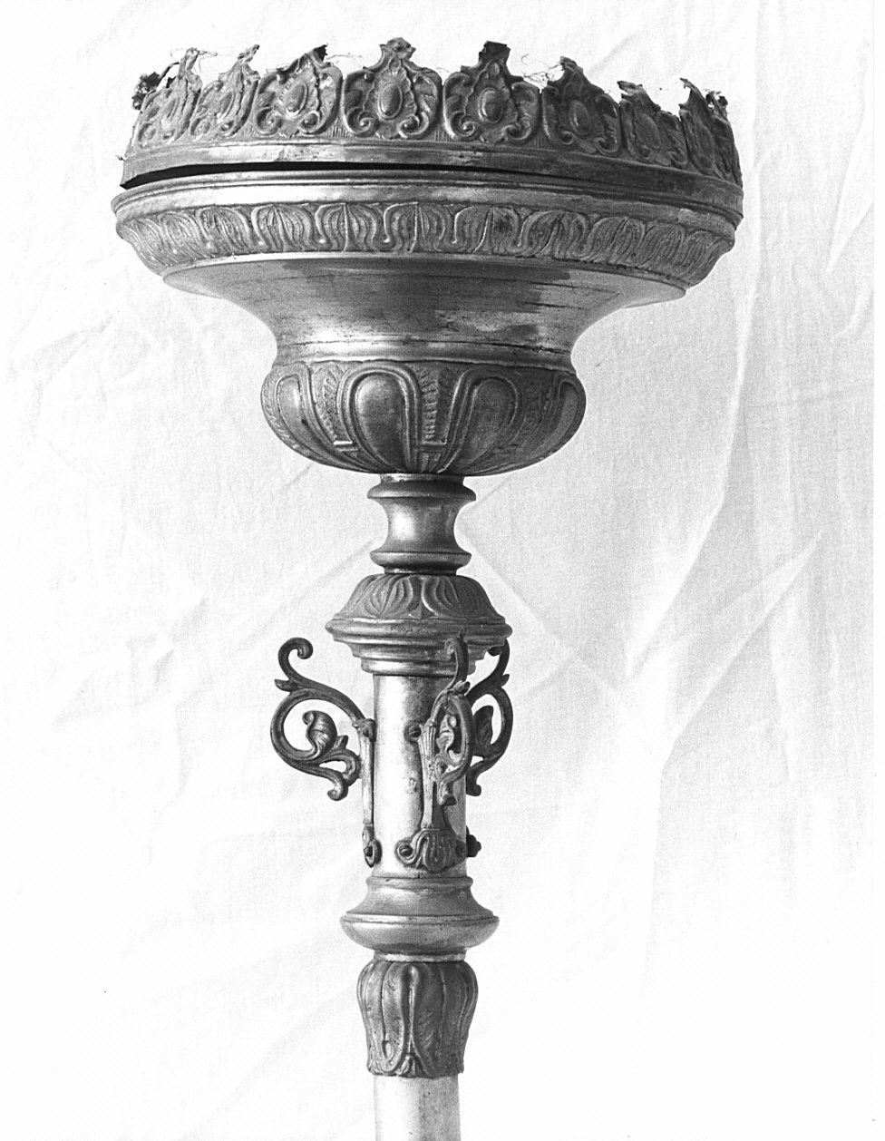 candelabro portatile, serie - bottega lombarda (seconda metà sec. XIX)