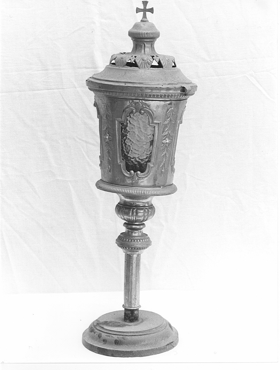 lanterna processionale, coppia - bottega lombarda (seconda metà sec. XIX)