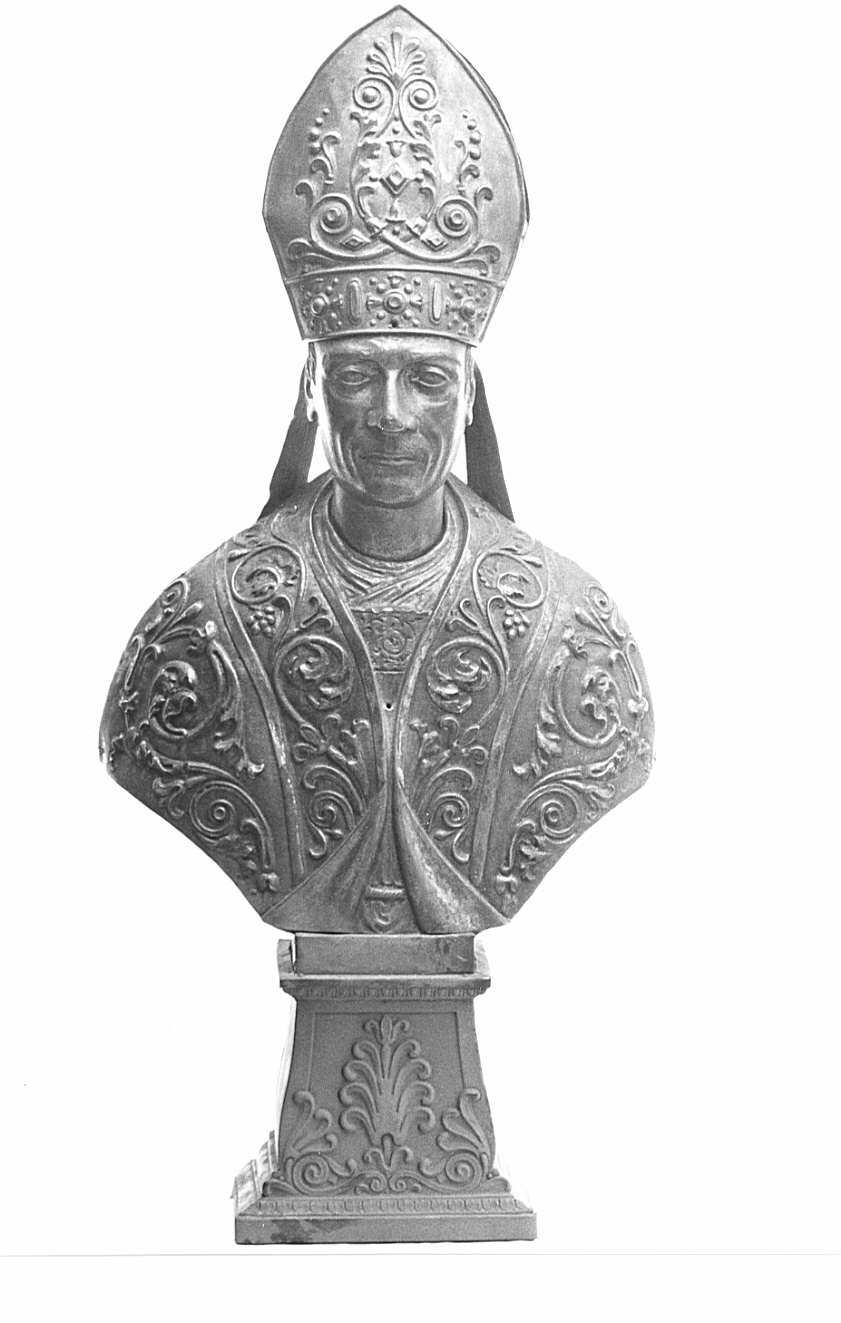 San Carlo Borromeo (reliquiario - a busto, opera isolata) - bottega lombarda (seconda metà sec. XIX)