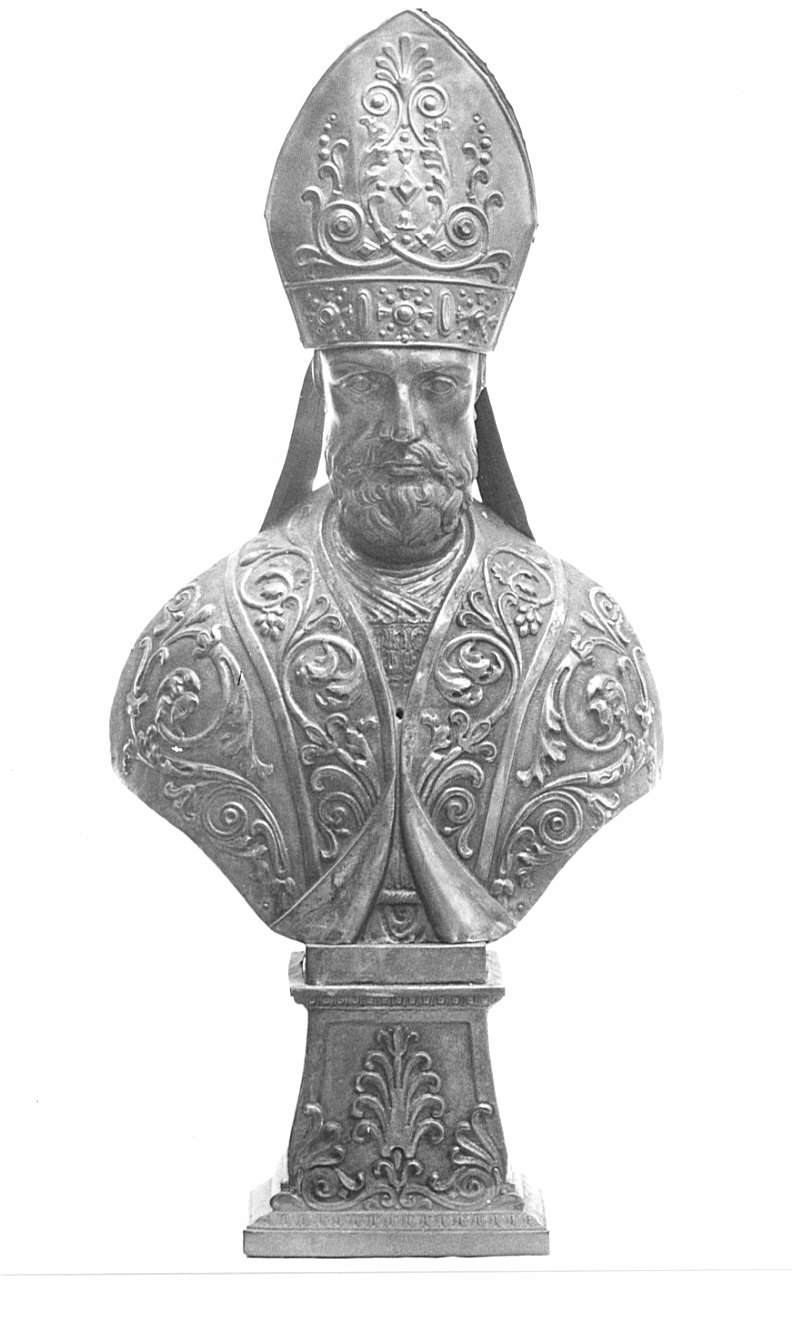 Santo (reliquiario - a busto, opera isolata) - bottega lombarda (seconda metà sec. XIX)