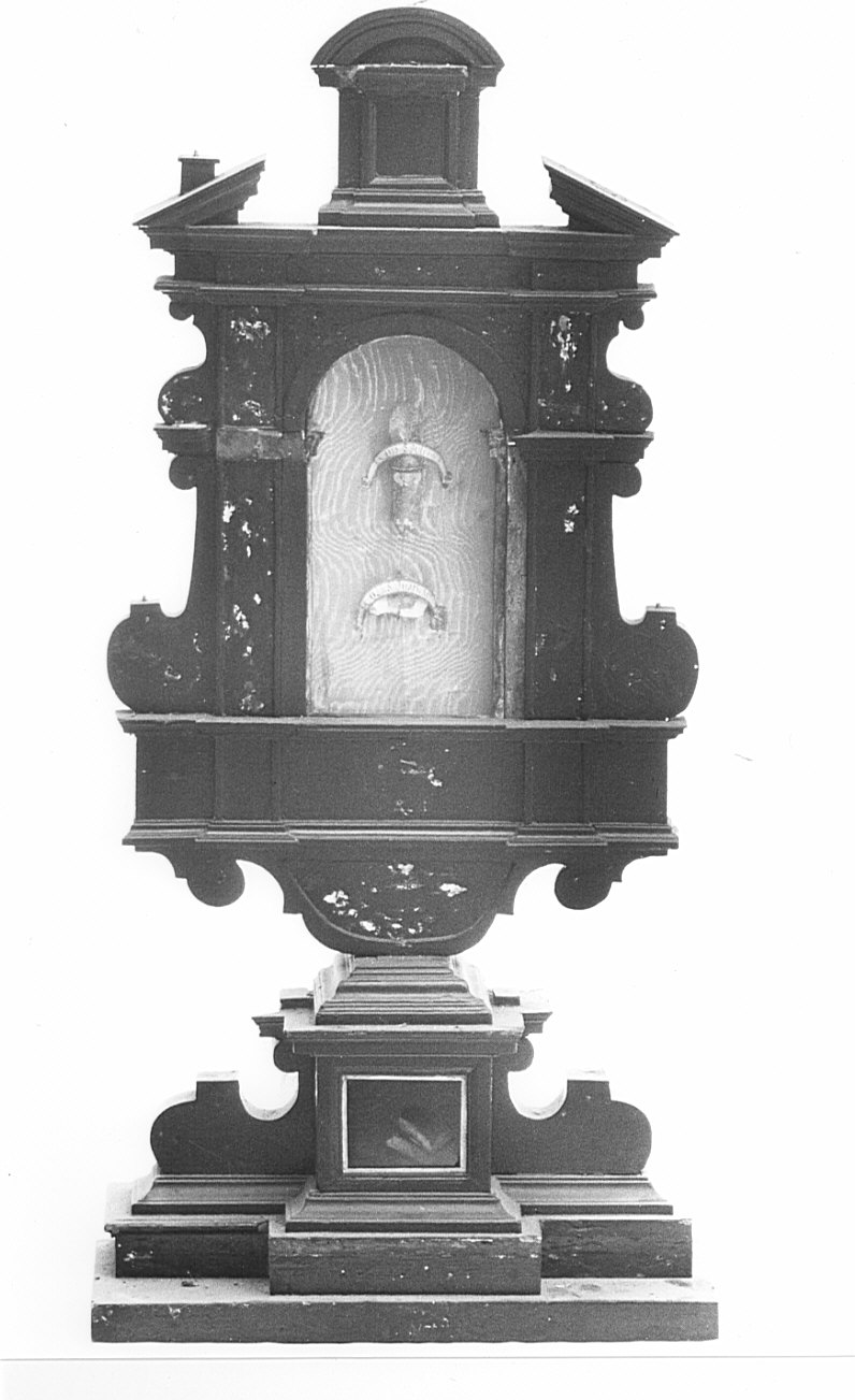 reliquiario architettonico, coppia - bottega lombarda (sec. XIX)