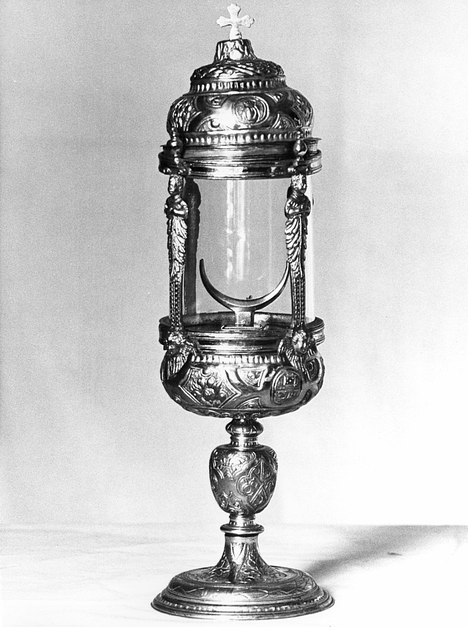 ostensorio architettonico, opera isolata - bottega lombarda (sec. XIX)