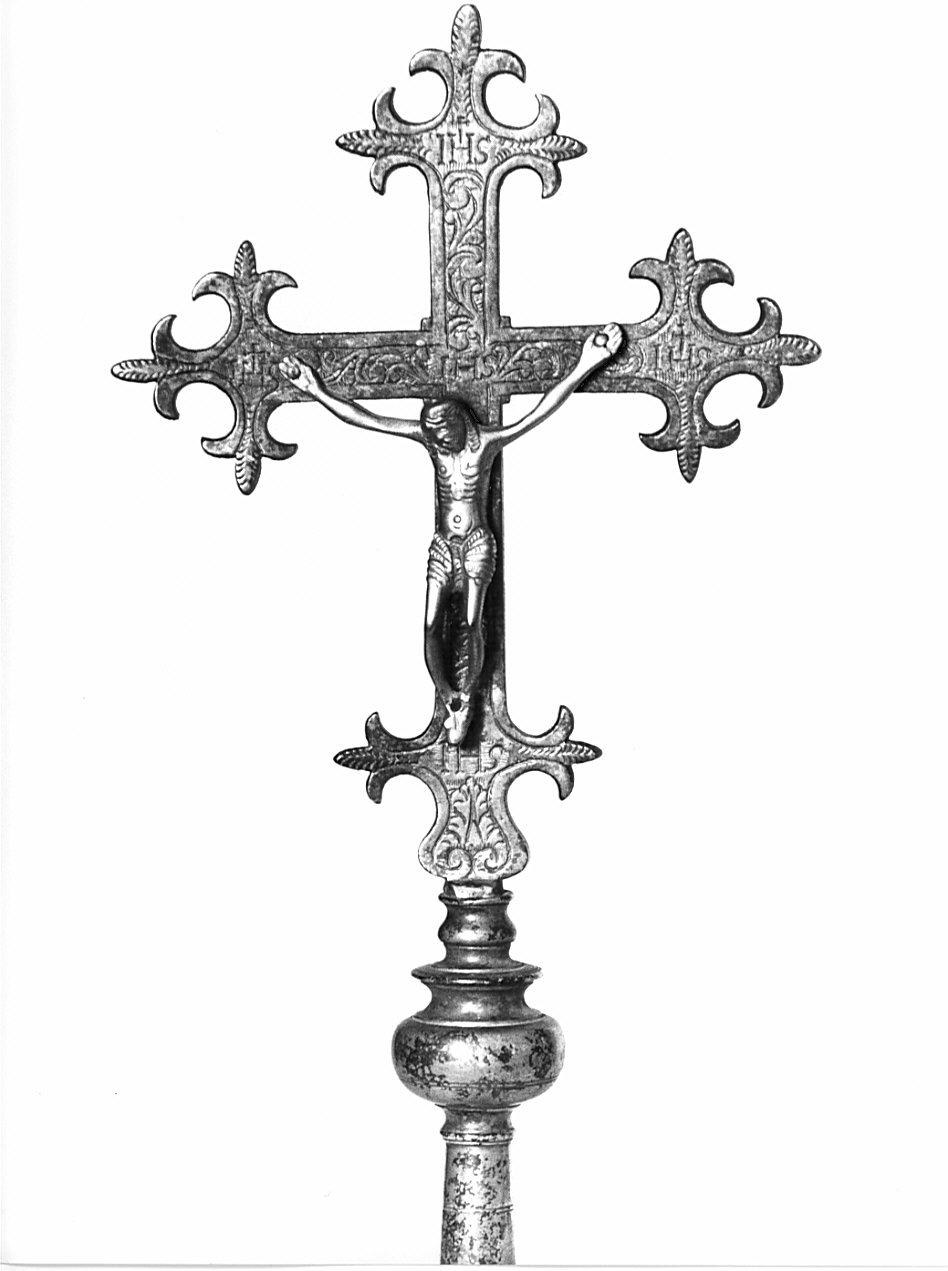 croce processionale, opera isolata - bottega lombarda (sec. XIX)