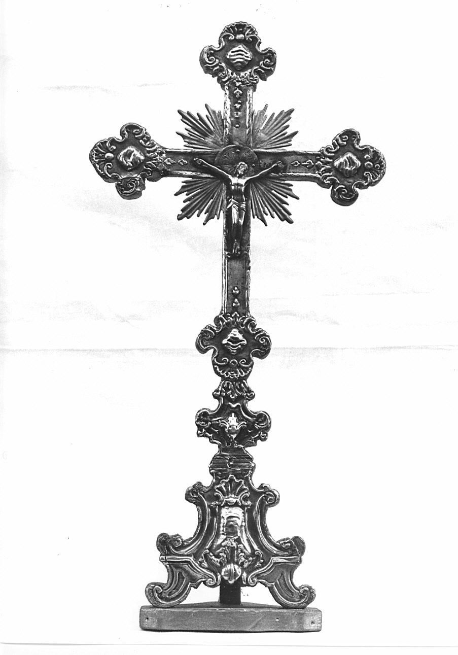 croce d'altare, opera isolata - bottega lombarda (sec. XVIII)