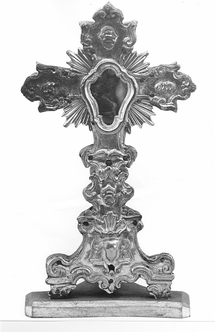 stauroteca, opera isolata - bottega lombarda (seconda metà sec. XVIII)