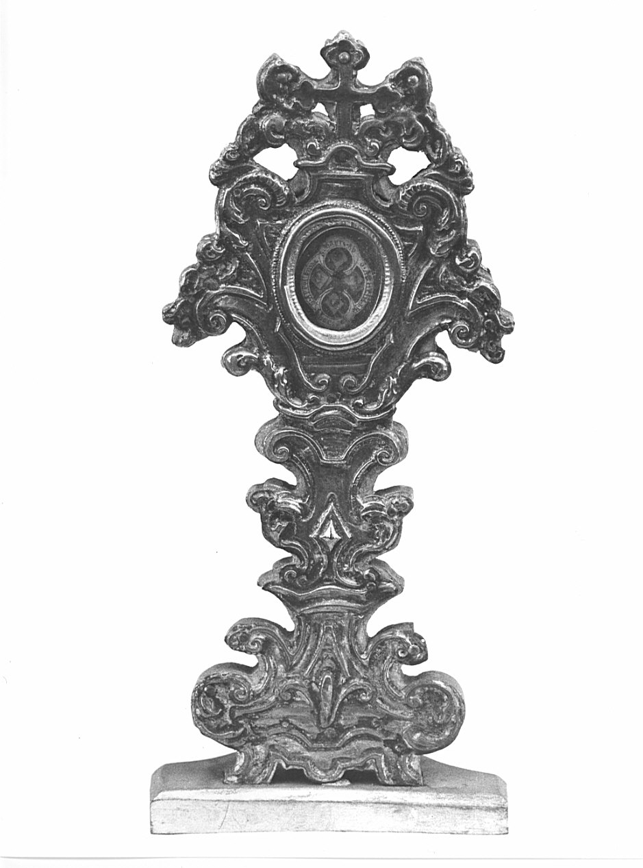 reliquiario - a ostensorio, opera isolata - bottega lombarda (fine/inizio secc. XVIII/ XIX)