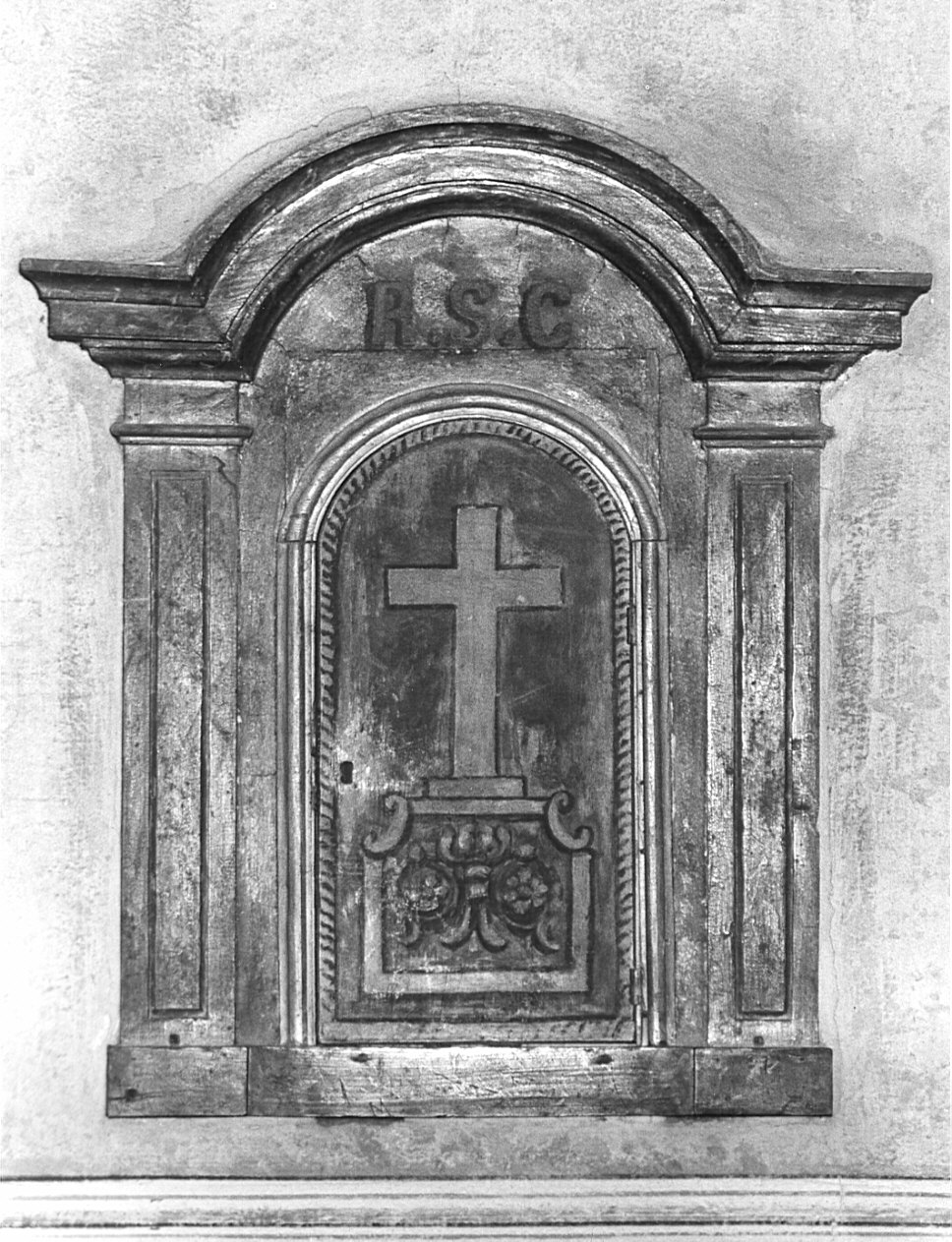 tabernacolo murale, opera isolata - bottega lombarda (sec. XVIII)