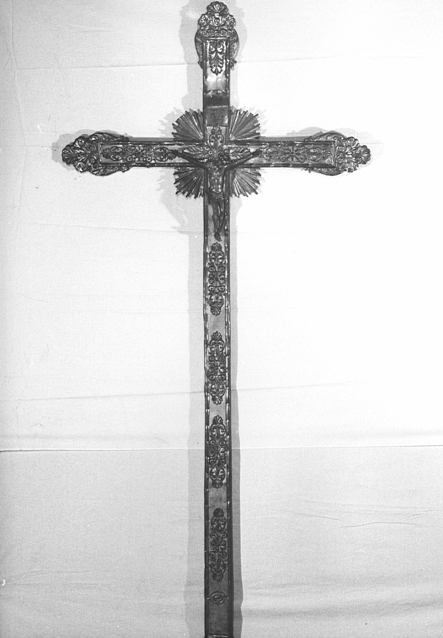 croce processionale, opera isolata - bottega lombarda (sec. XIX)