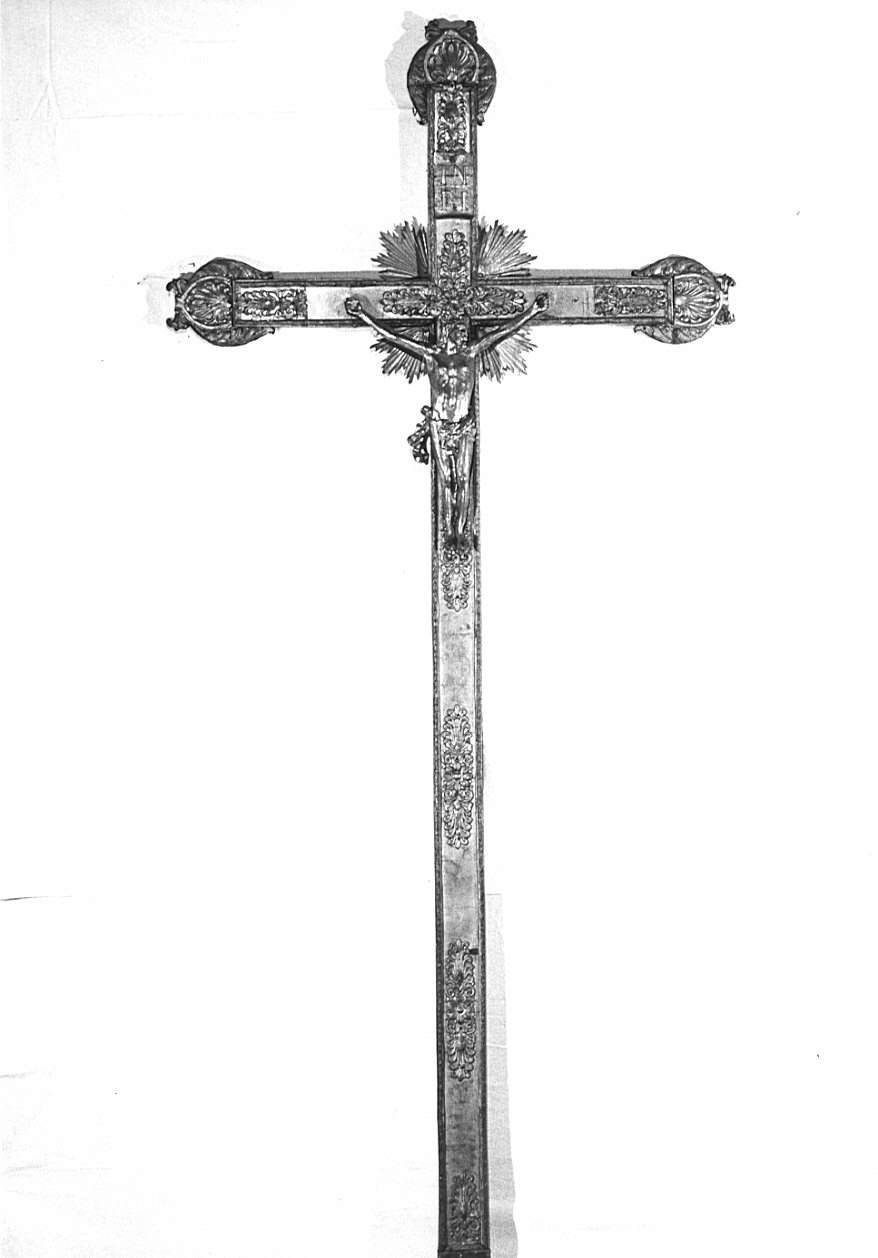 croce processionale, opera isolata - bottega lombarda (sec. XIX)