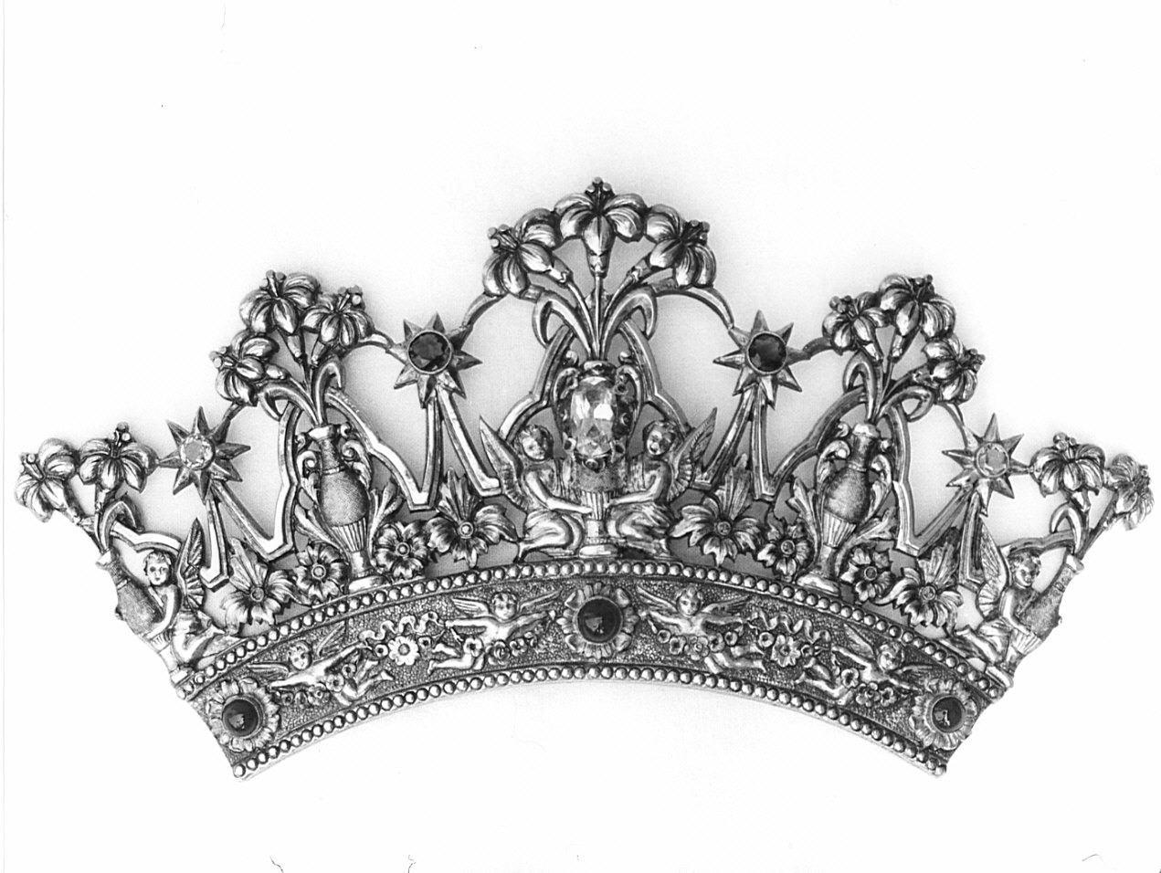 corona da statua, opera isolata - bottega italiana (sec. XX)