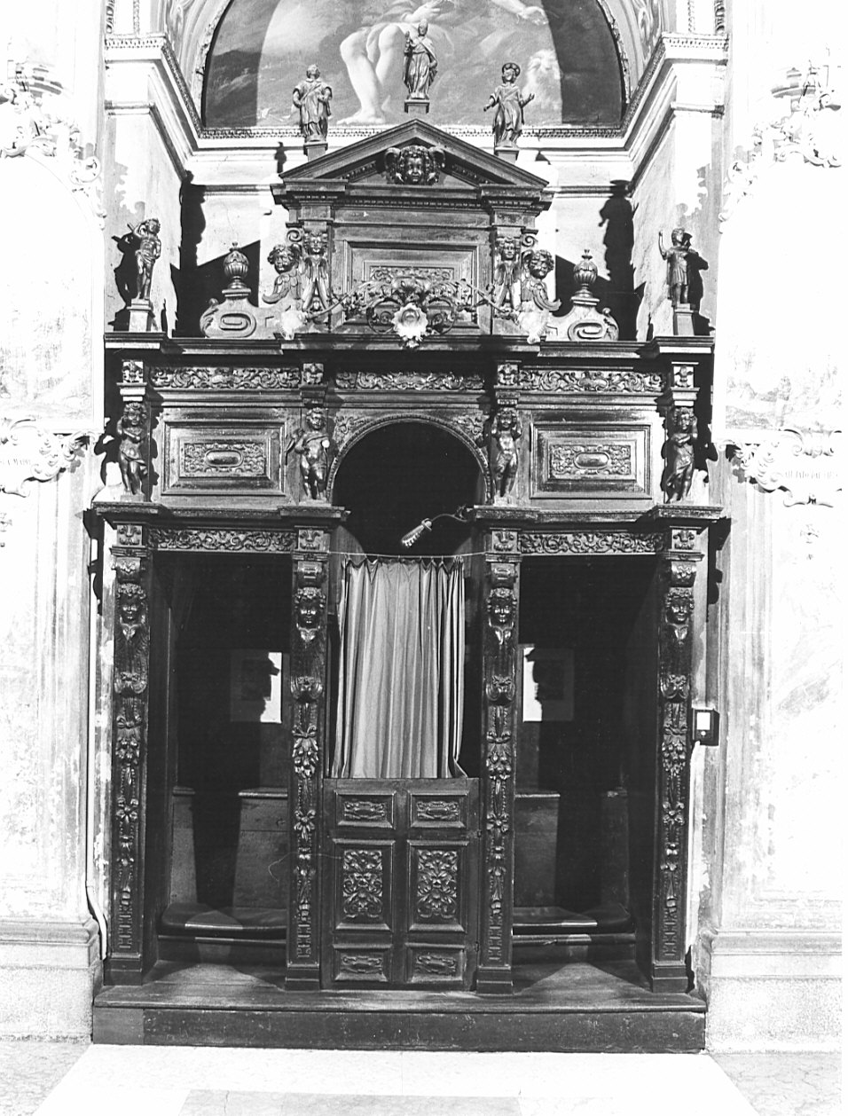 confessionale, opera isolata - bottega lombarda (sec. XVII)
